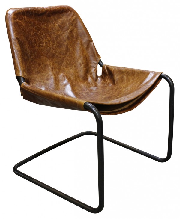 Max side chair in tan leather, orsonandblake.com.au