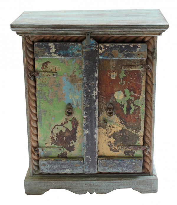Small two-door cabinet in antique finish, $495, orsonandblake.com.au