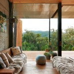 An open living area overlooks a picturesque view