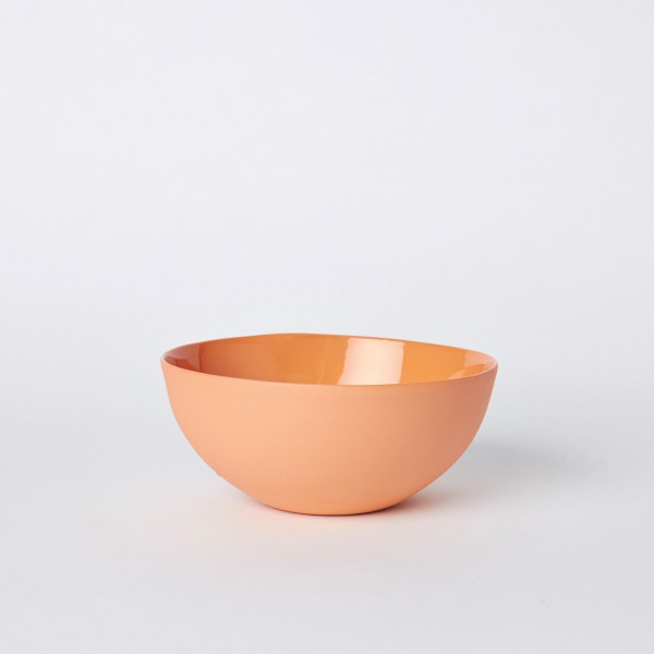 Mud Noodle bowl in orange, $78, mudaustralia.com