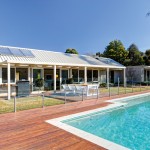 The pool area is the perfect spot to spend hot summer days