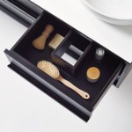 ISSY Z8 6 Drawer Vanity 1500 and ISSY Z1 Oval Mirror 380 (in situ drawer detail)