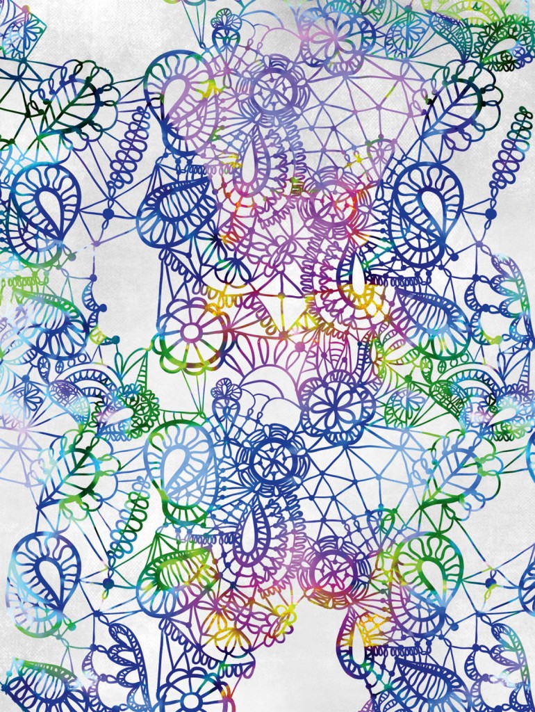 Reverse lace print in blue, $120, urbanroad.com.au
