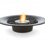 The low-set circular Cloud fireplace from Brown Jordan Fires www.brownjordanfires.com.au