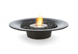 These CorTen steel fireplaces are perfect for year-round entertaining