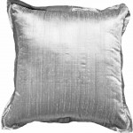 Dupion silver Euro cushion, bandhini.com.au