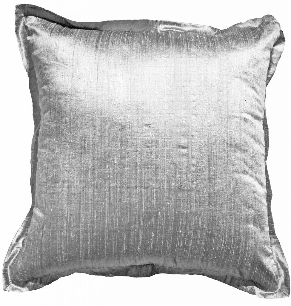 Dupion silver Euro cushion, bandhini.com.au 