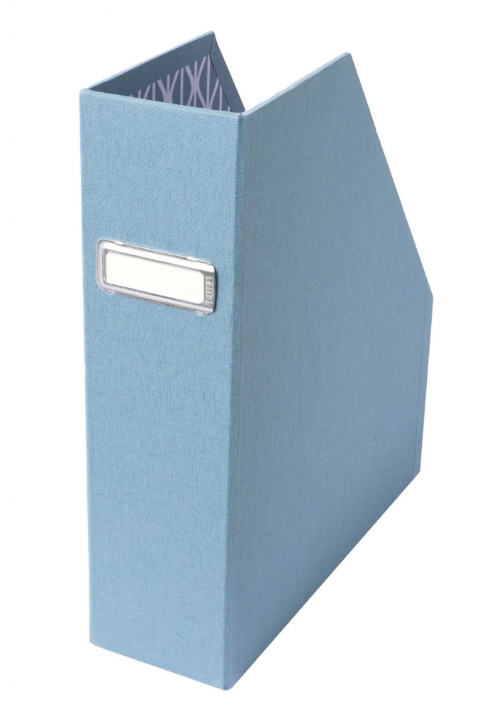 Cloth magazine holder, $14.95 each, kikki-k.com 