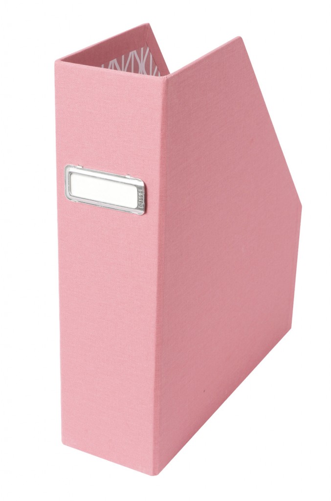 Cloth magazine holder, $14.95 each, kikki-k.com 