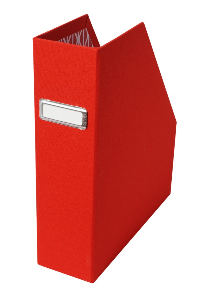 Cloth magazine holder, $14.95 each, kikki-k.com 