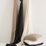 Linen–cotton waffle coverlets, $250, and European pillowcases, $89, inthesac.com.au
