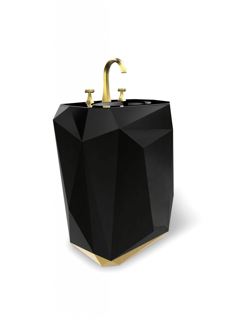 Maison Valentina Diamond freestanding wash basin, POA, maisonvalentina.net